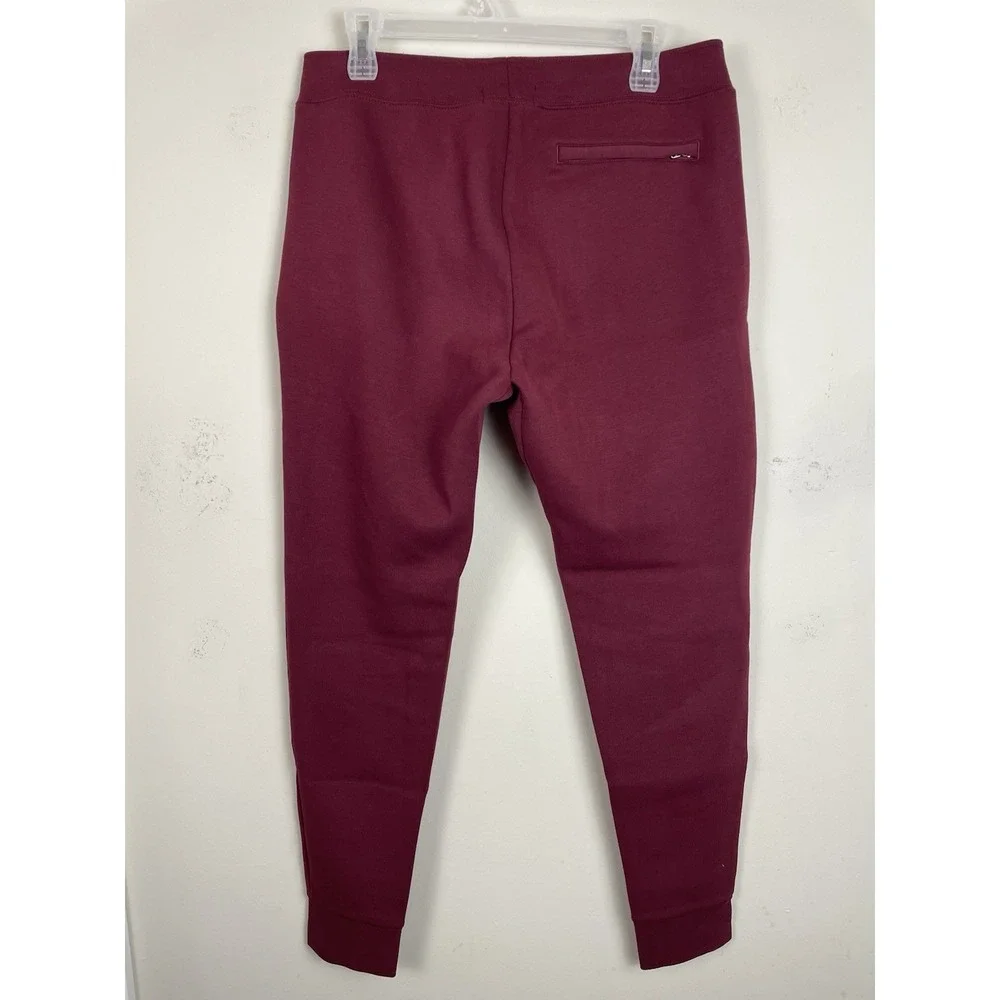 NEW Polo Ralph Lauren Double Knit Jogger Pants Mens Small Maroon Red Blue Pony